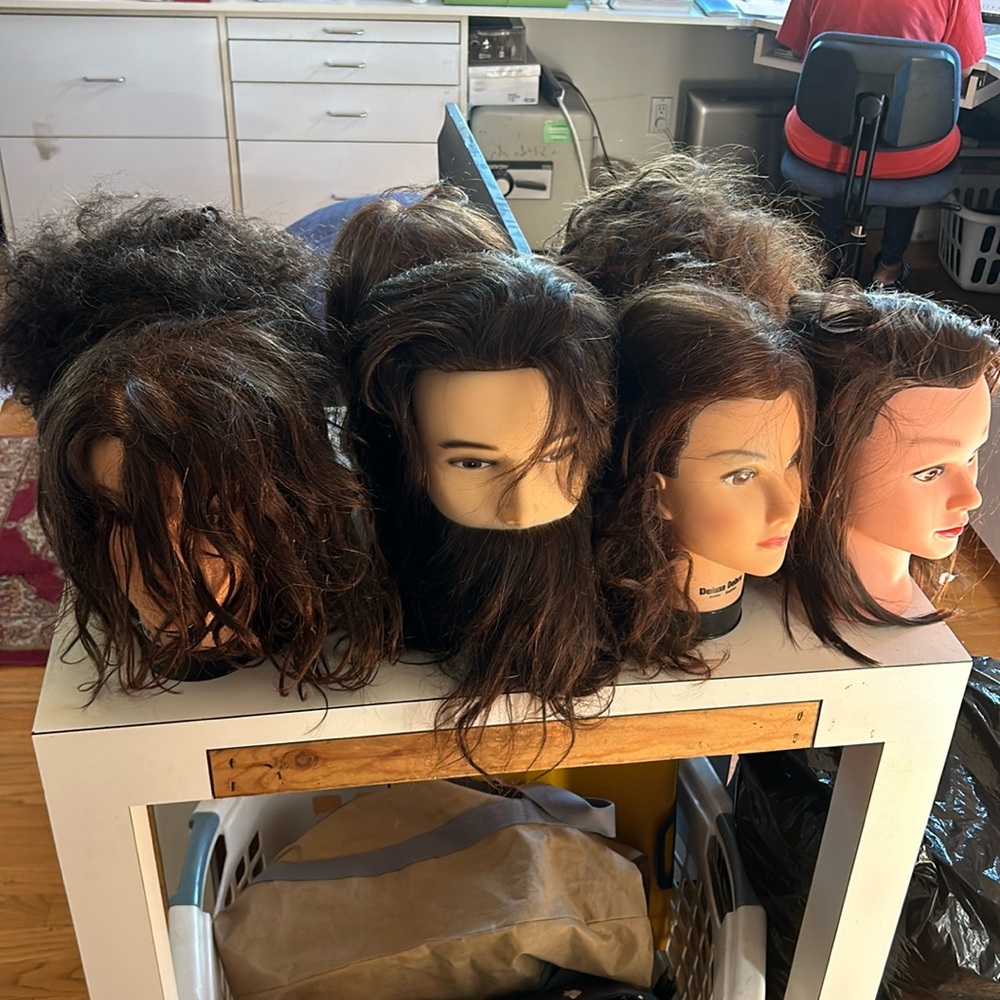 Mannequin head - set of 7